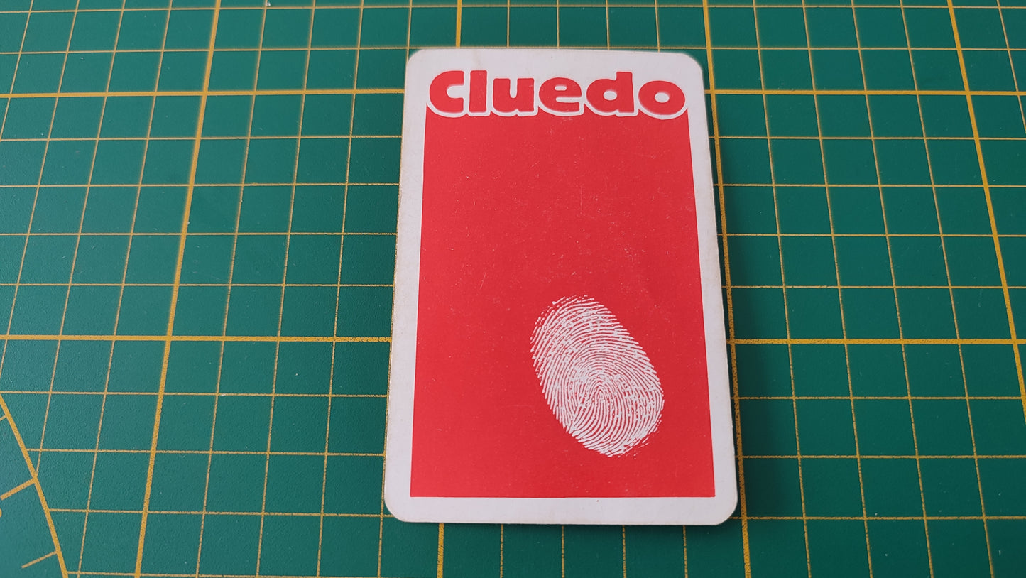 Carte véranda en l'état Cluedo miro-meccano pièce détachée jeu de société #E26