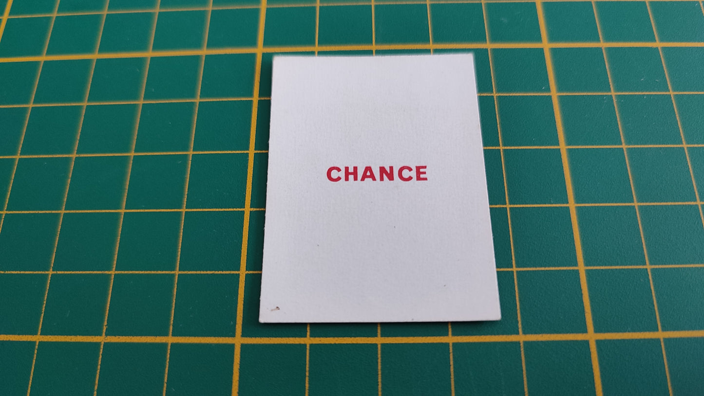 Carte chance Aller téléphoner pièce détachée jeu de société Défense d'afficher Gay-Play #C02