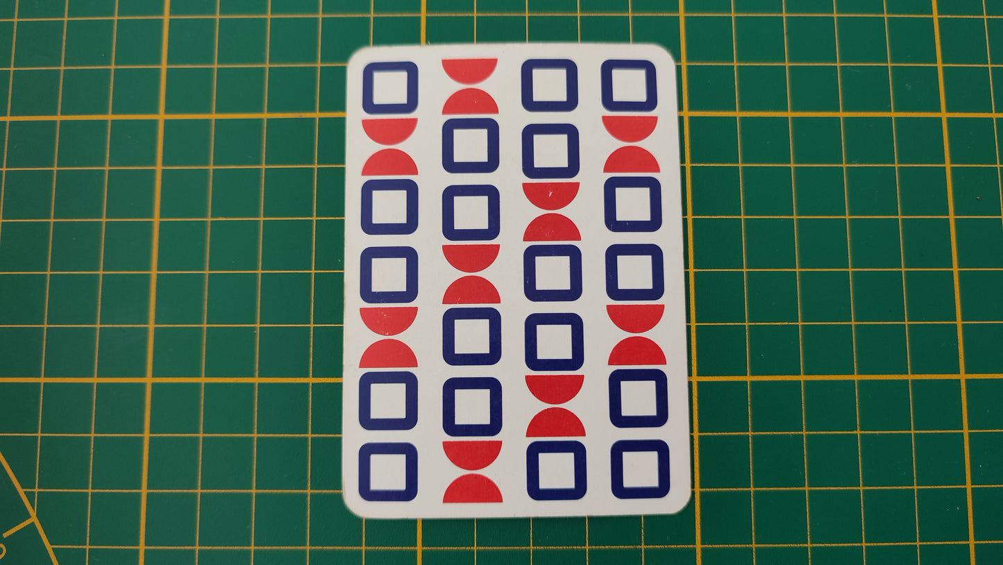 Carte de distance 100 pièce détachée jeu de société 1000 mille bornes Dujardin #B96