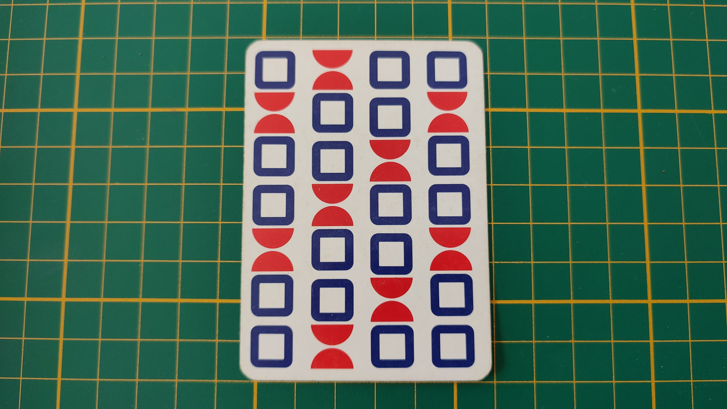 Carte de distance 25 pièce détachée jeu de société 1000 mille bornes Dujardin #B96