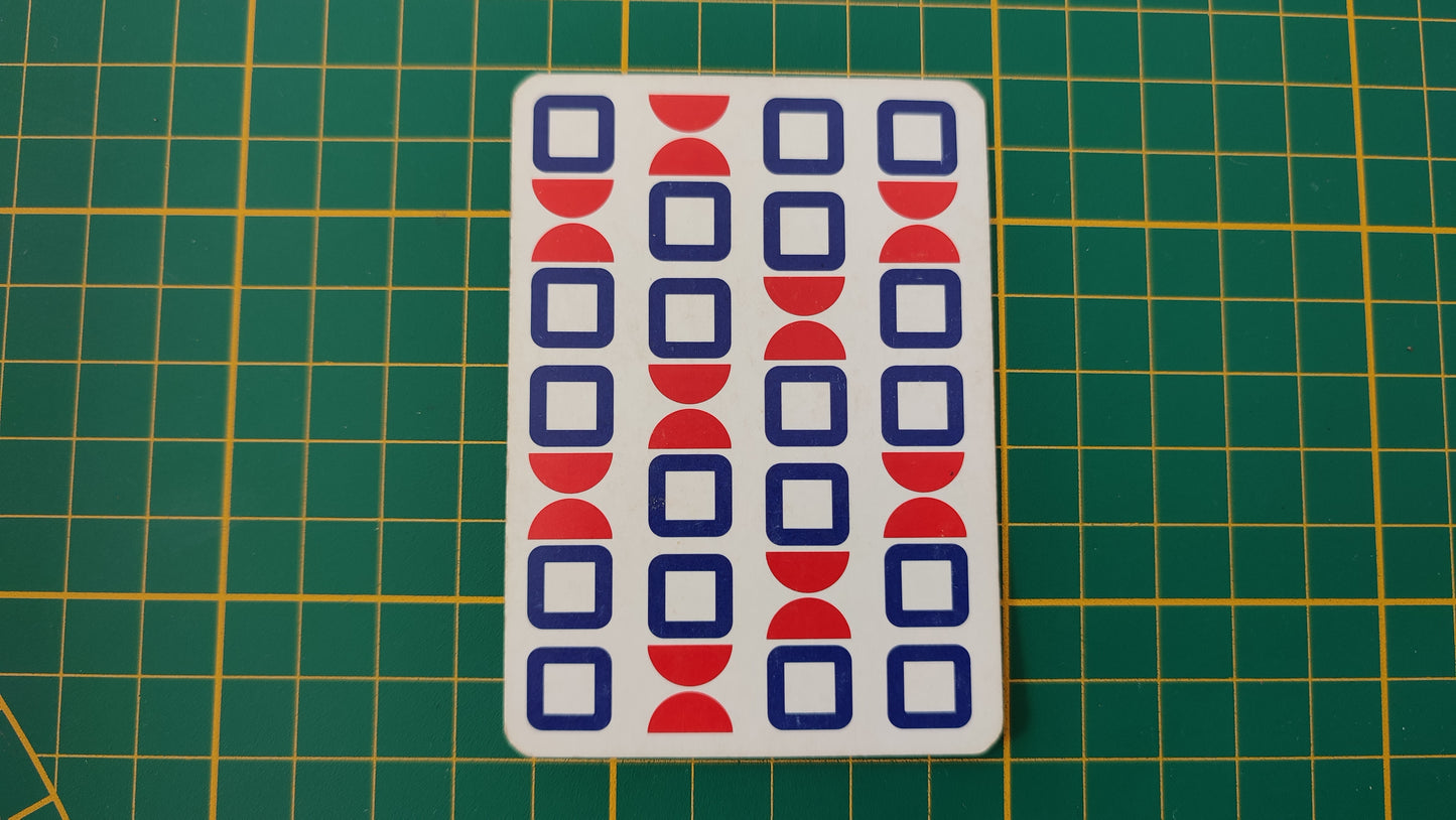 Carte de distance 50 pièce détachée jeu de société 1000 mille bornes Dujardin #B96