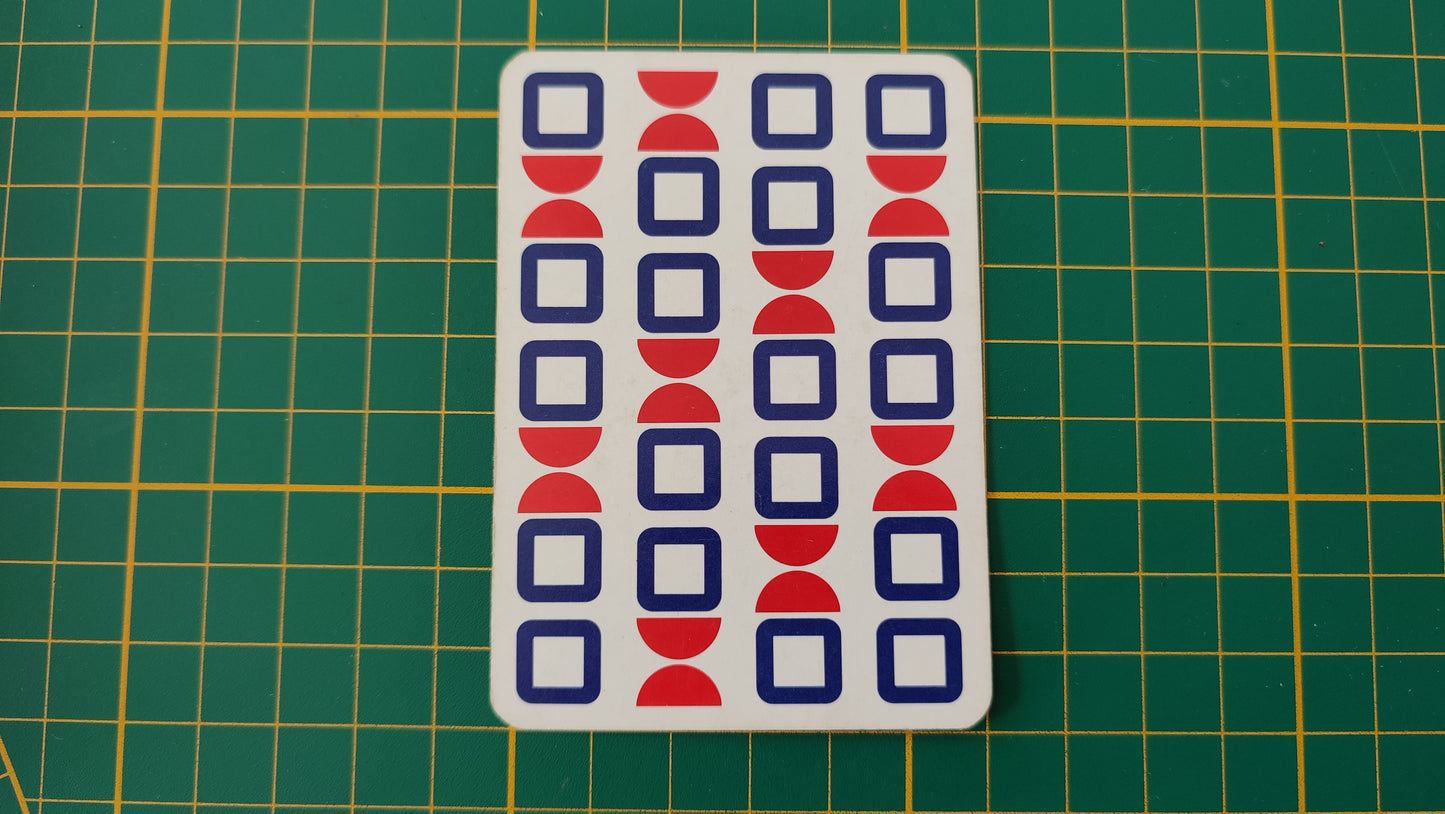 Carte de distance 75 pièce détachée jeu de société 1000 mille bornes Dujardin #B96