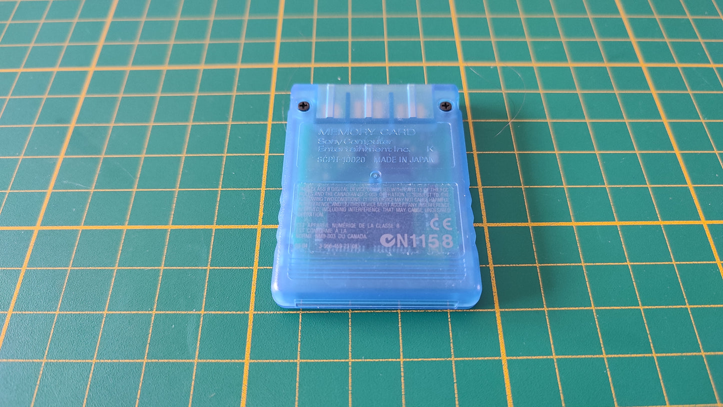 Carte mémoire bleu Playstation 2 PS2 SCPH-10020 console de jeux Sony #D94