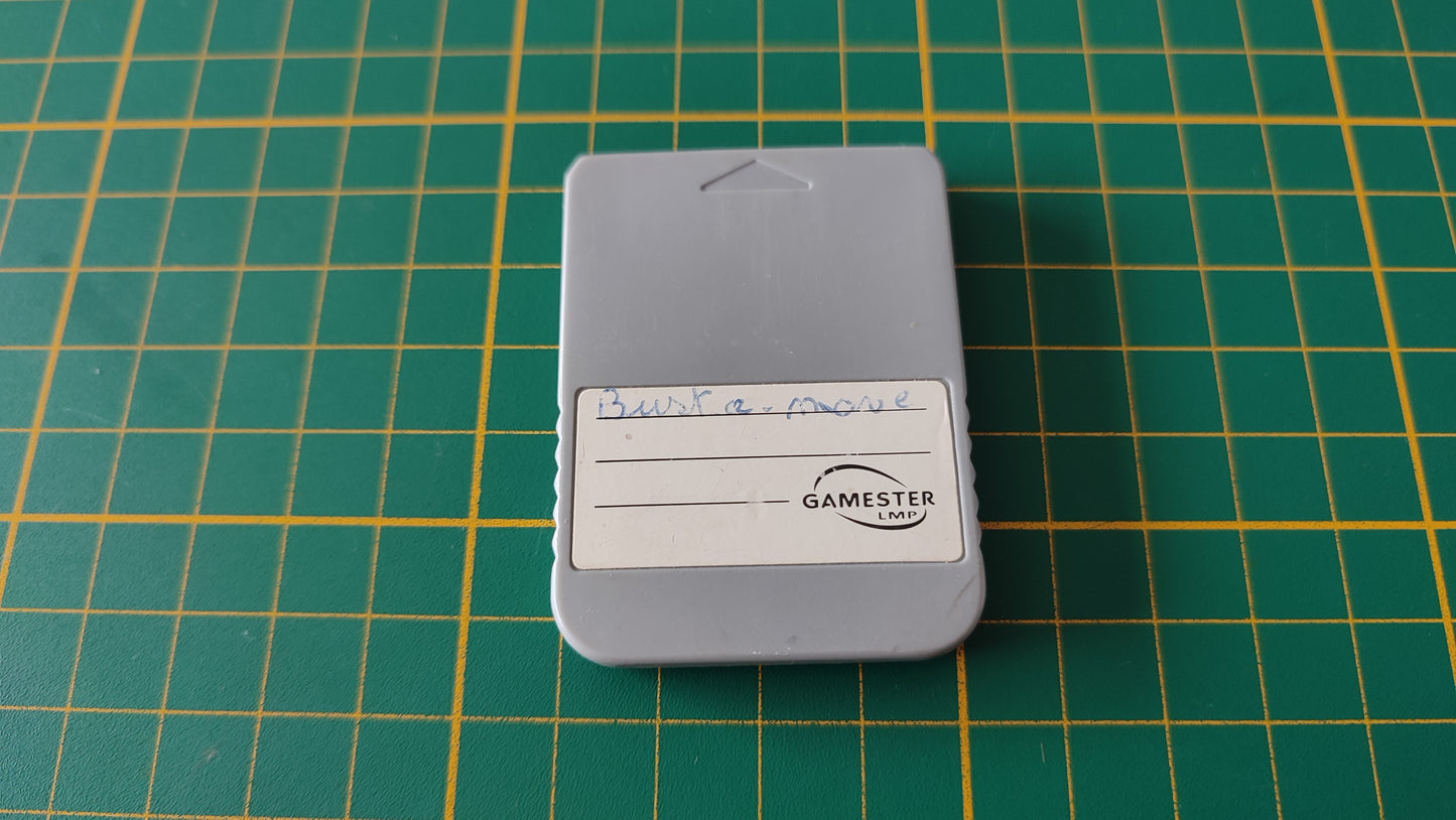 Carte mémoire memory card Gamester pièce détachée console de jeux Sony Playstation 1 Ps1 #D83