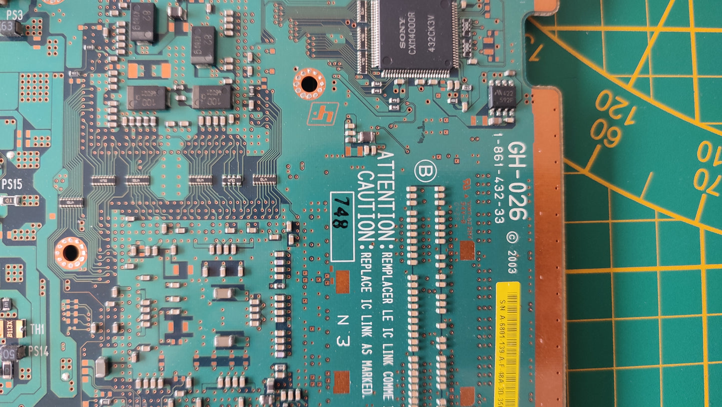 Carte mère GH-026 pièce détachée console de jeux Sony Playstation 2 Ps2 SCPH-50004 silver #D51