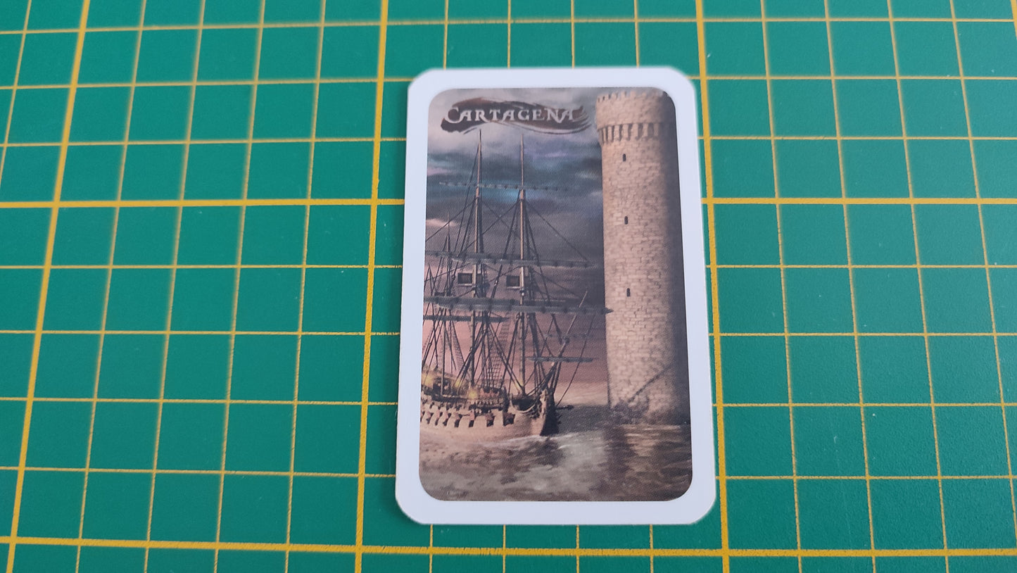 Carte pistolet seule pièce détachée jeu de société Cartagena L'évasion 2009 Leo Colovini #C54