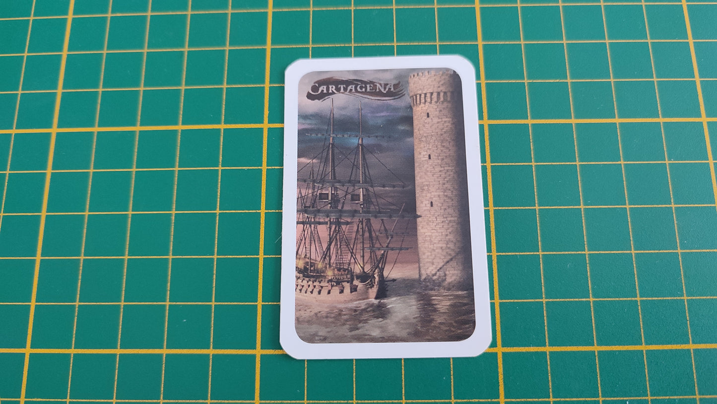 Carte rhum seule pièce détachée jeu de société Cartagena L'évasion 2009 Leo Colovini #C54