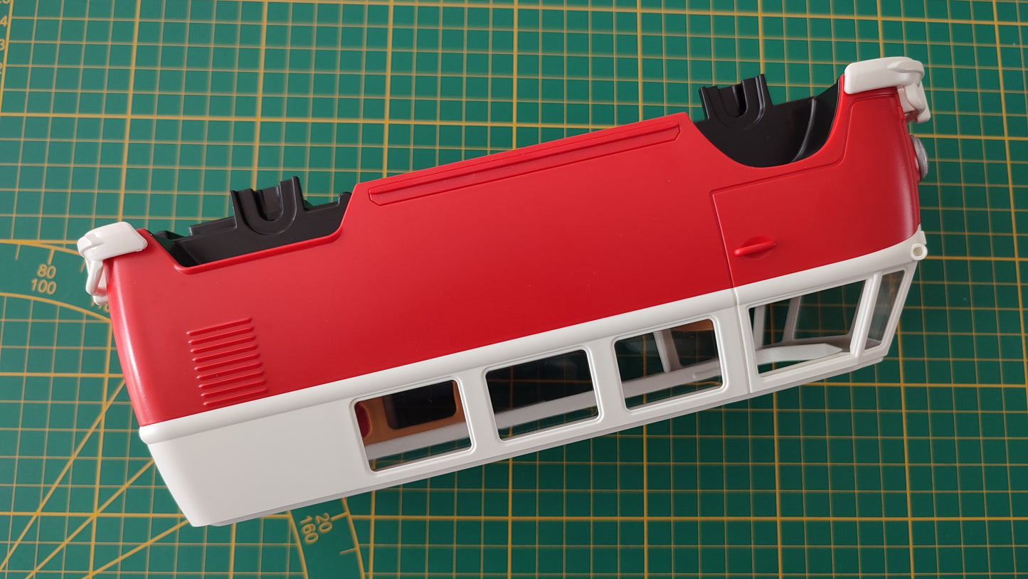 Combi rouge VW T1 dans l'état pièce détachée Playmobil #B85