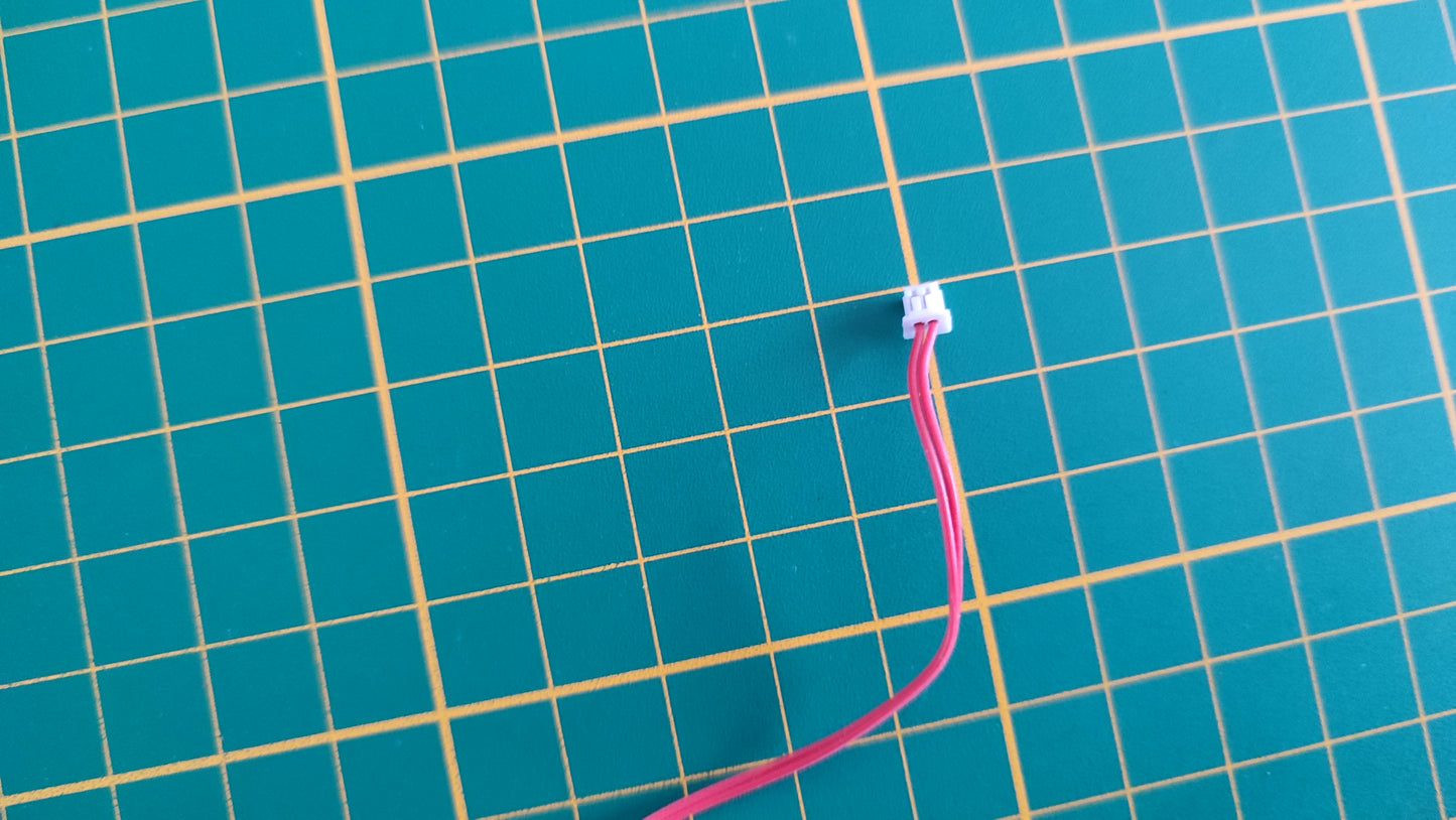 Commutateur d'éclairage intérieur avec fil rouge + rouge 39D n°39 pièce détachée Porsche 911 Carrera RS 2.7 1/8 1/8ème Altaya #B37