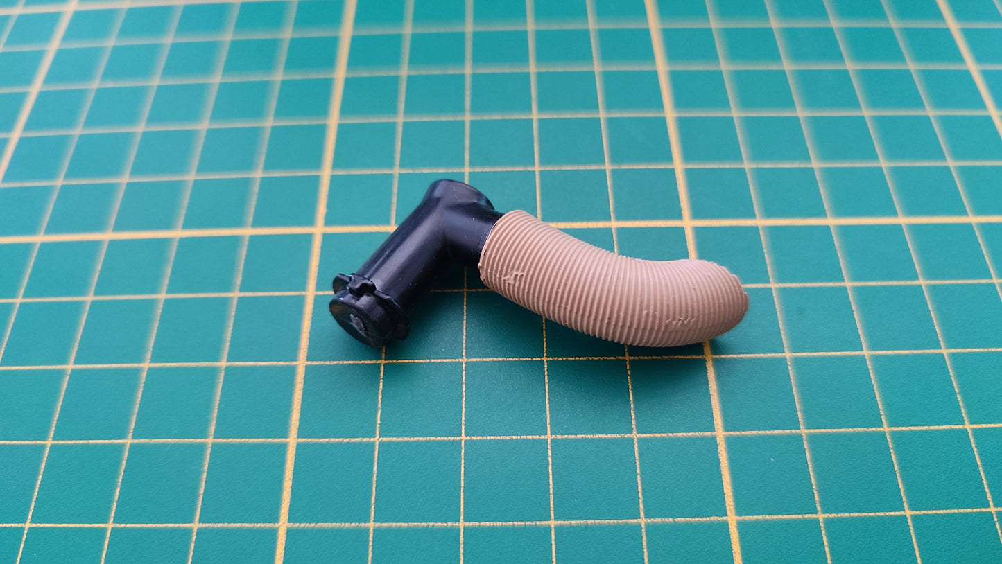 Conduit AR du circuit de chauffage 57-2 numéro 57 n°57 pièce détachée Citroën 2CV 2 CV Charleston 1/8 1:8 1/8ème Altaya #D20