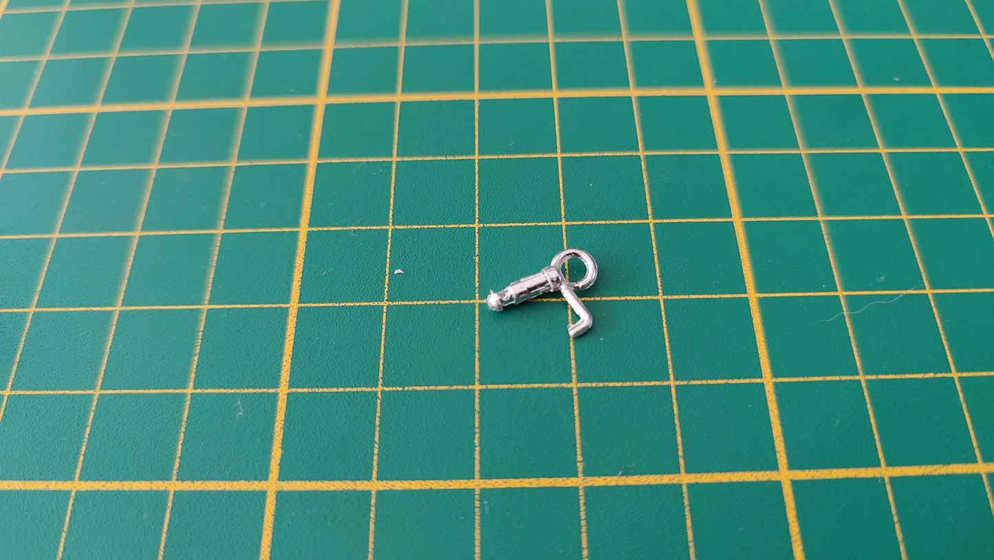 Crochet d'ouverture capot pièce détachée miniature Bburago Burago Ferrari GTO 1962 1/18 1/18e 1/18ème #D69