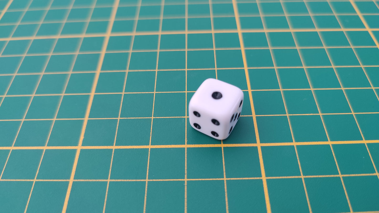 Dé seul pièce détachée jeu de société Monopoly junior à la fête foraine Hasbro #B83