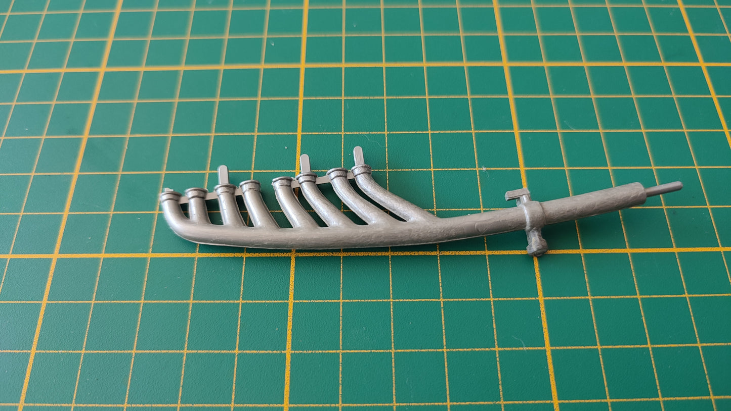 Echappement moteur pièce détachée miniature Bburago Burago Bugatti type 59 1934 1/18 1/18e 1/18ème #D95