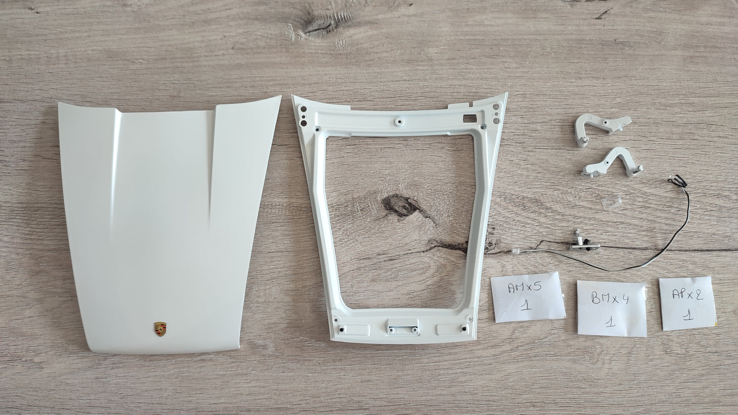 Lot pièces n°1 numéro 1 SANS VISSERIE pièce détachée Porsche 911 Carrera RS 2.7 1/8 1/8ème Altaya