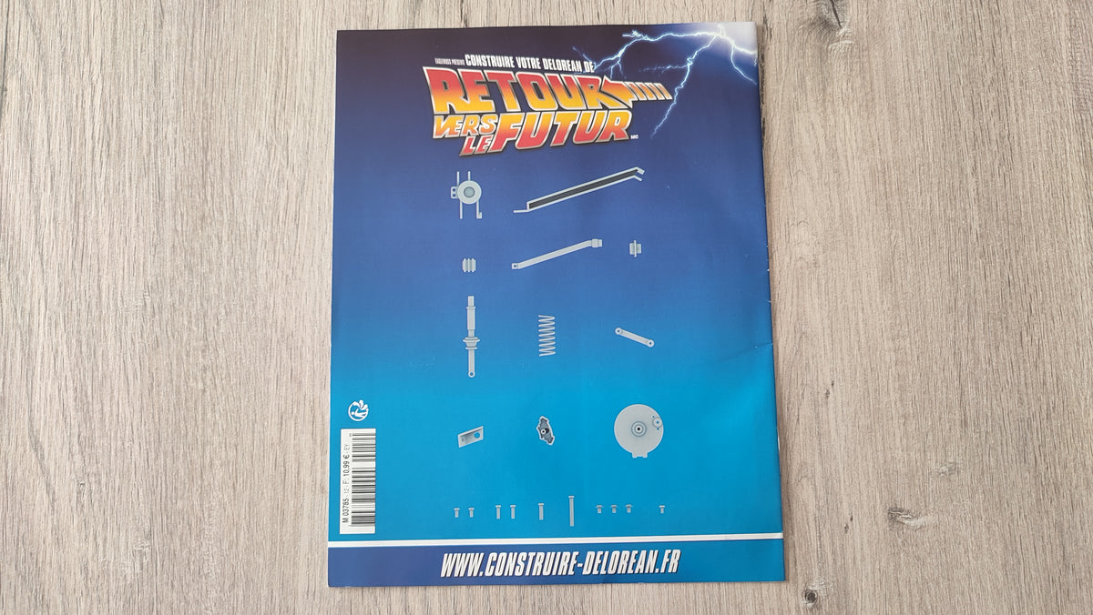 Fascicule seul sans pièce n°12 pièce détachée DeLorean Retour vers le Futur Eaglemoss 1/8 #E76