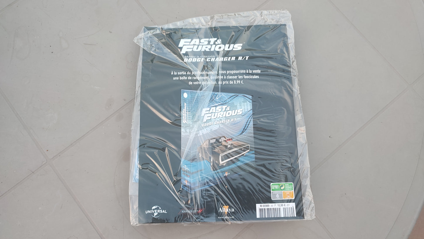 Fascicule avec pièces scellé numéro 49 n°49 Dodge Charger R/T Fast & Furious 1/8 1/8e 1/8ème Altaya