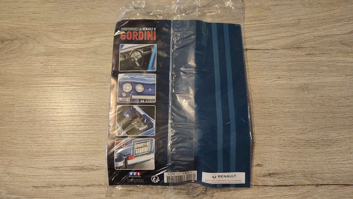 Fascicule complet scellé numéro 46 n°46 Renault R8 Gordini 1/8 1/8ème Eaglemoss Collections #D61