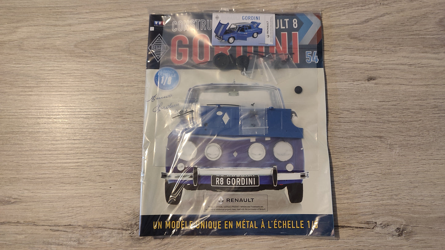 Fascicule complet scellé numéro 54 n°54 Renault R8 Gordini 1/8 1/8ème Eaglemoss Collections #D61