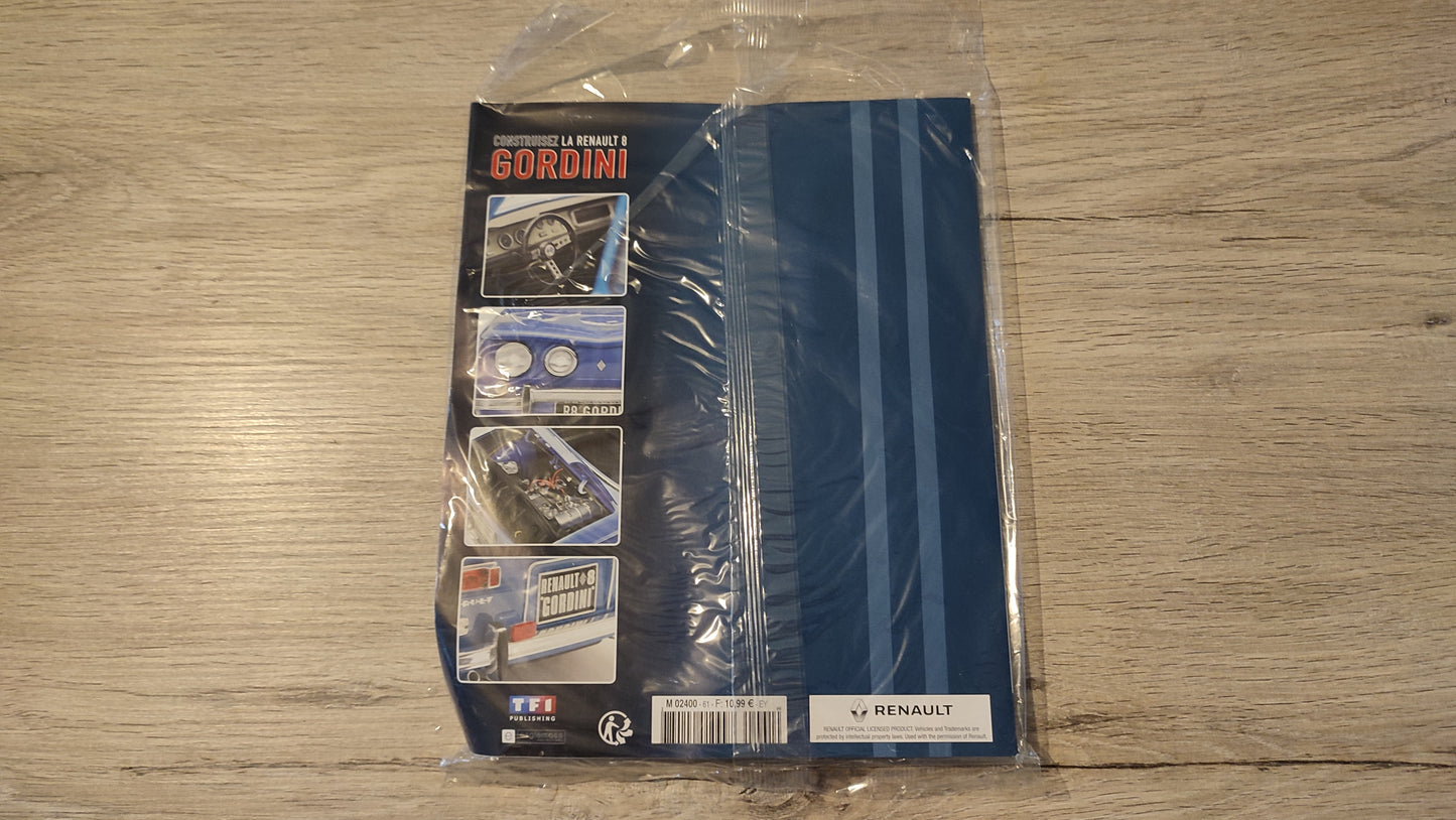 Fascicule complet scellé numéro 61 n°61 Renault R8 Gordini 1/8 1/8ème Eaglemoss Collections #D61