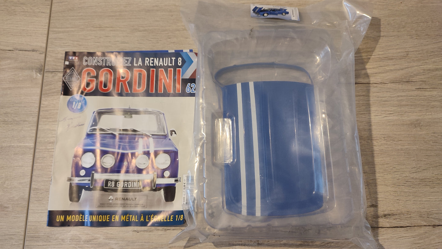 Fascicule complet scellé numéro 62 n°62 Renault R8 Gordini 1/8 1/8ème Eaglemoss Collections #D61