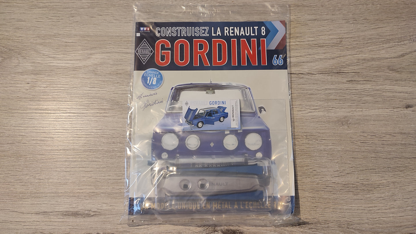 Fascicule complet scellé numéro 66 n°66 Renault R8 Gordini 1/8 1/8ème Eaglemoss Collections #D61