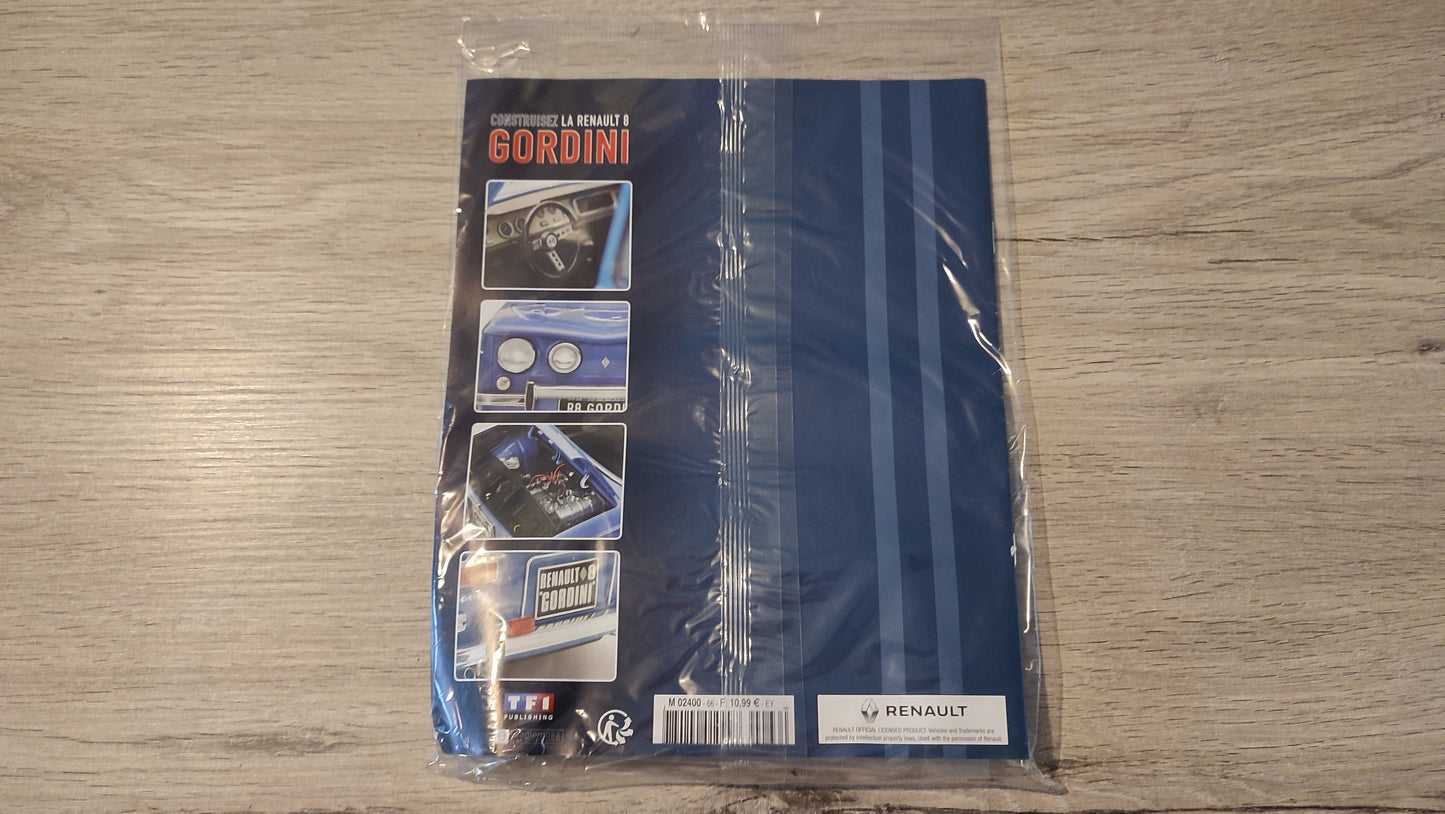 Fascicule complet scellé numéro 66 n°66 Renault R8 Gordini 1/8 1/8ème Eaglemoss Collections #D61