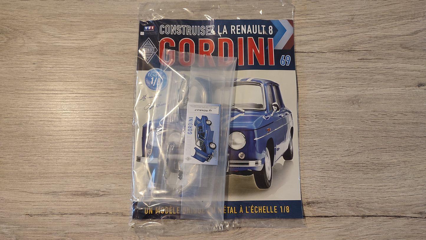 Fascicule complet scellé numéro 69 n°69 Renault R8 Gordini 1/8 1/8ème Eaglemoss Collections #D61