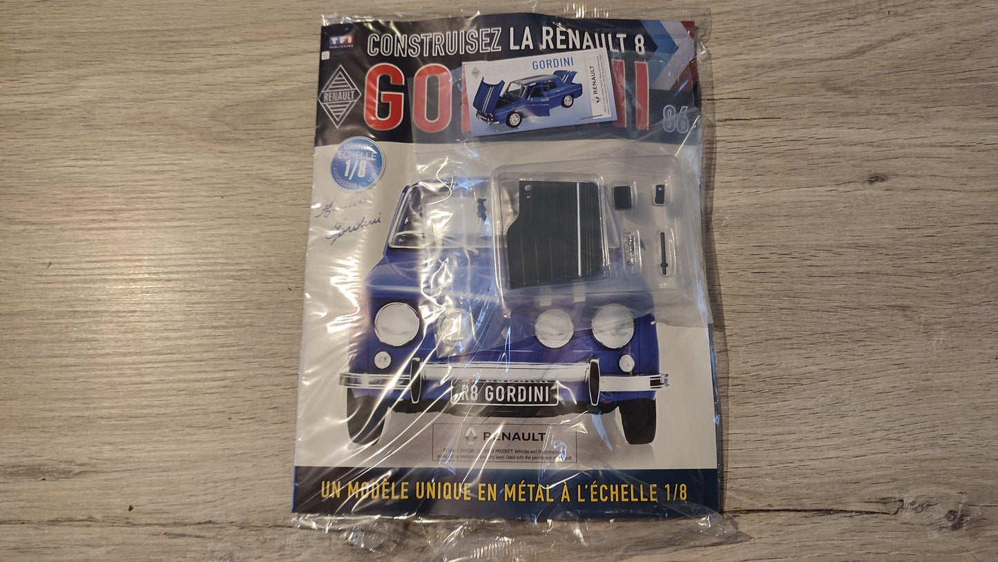 Fascicule complet scellé numéro 86 n°86 Renault R8 Gordini 1/8 1/8ème Eaglemoss Collections #D61
