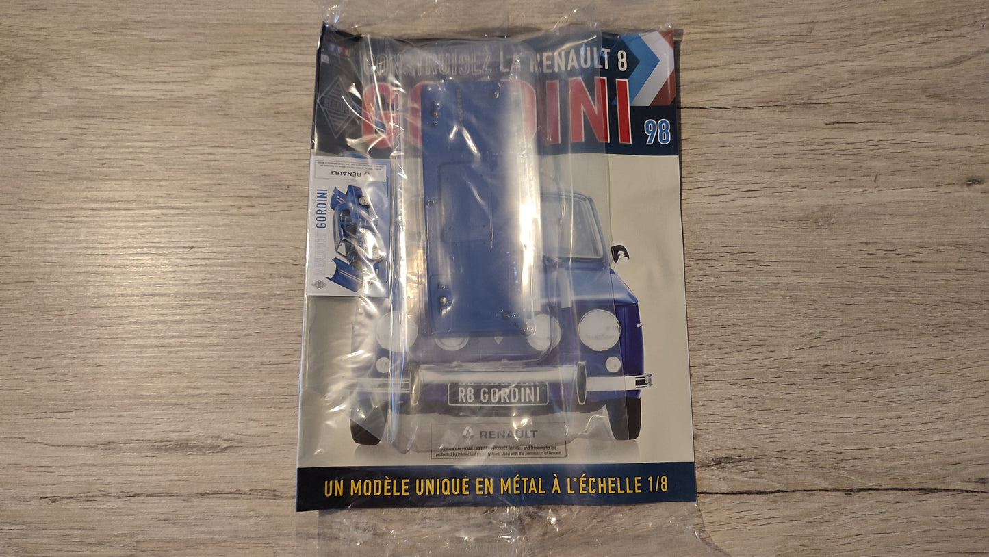 Fascicule complet scellé numéro 98 n°98 Renault R8 Gordini 1/8 1/8ème Eaglemoss Collections #D61