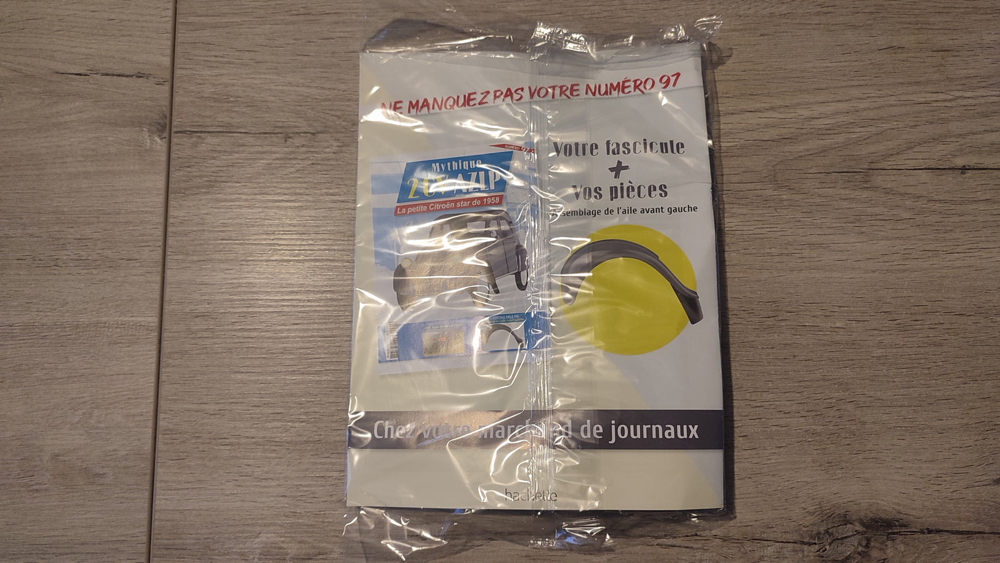 Fascicule n°96 numéro 96 pièce détachée Citroën 2CV AZLP 1/8 1/8ème Hachette Collections #E39