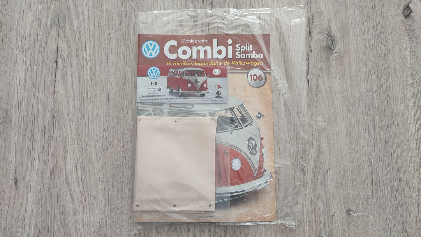 Fascicule numéro 106 n°106 Le combi Volkswagen Split Samba 1/8 1/8ème Altaya #C72