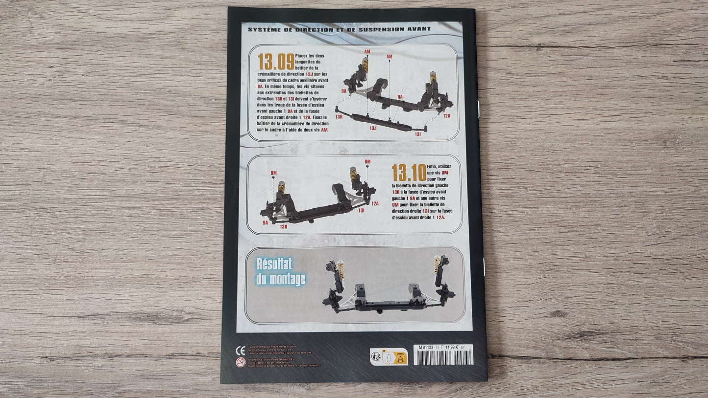 Fascicule numéro 13 n°13 seul sans pièce Nissan Skyline GT-R R34 Fast & Furious de Brian O'Conner 1/8 1/8e 1/8ème Altaya #D82