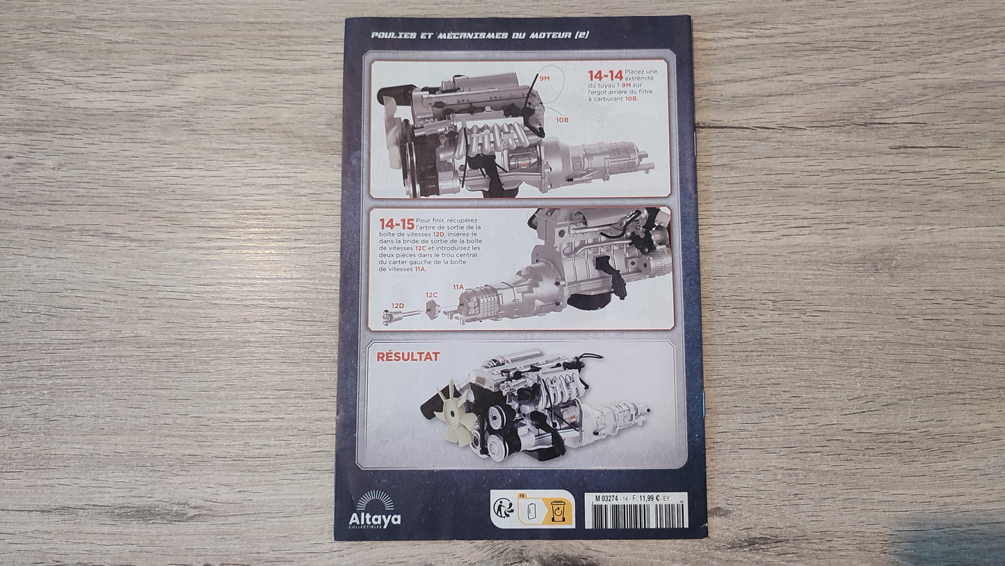 Fascicule numéro 14 n°14 seul sans pièce Toyota Supra MK.IV Fast & Furious 1/8 1/8e 1/8ème Altaya #E50