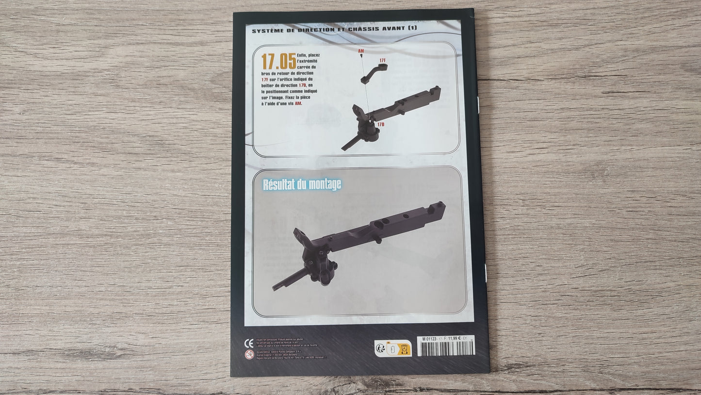 Fascicule numéro 17 n°17 seul sans pièce Nissan Skyline GT-R R34 Fast & Furious de Brian O'Conner 1/8 1/8e 1/8ème Altaya #D82