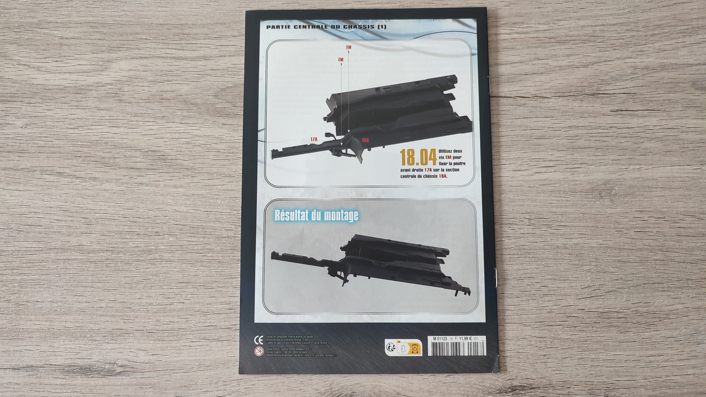 Fascicule numéro 18 n°18 seul sans pièce Nissan Skyline GT-R R34 Fast & Furious de Brian O'Conner 1/8 1/8e 1/8ème Altaya #D82