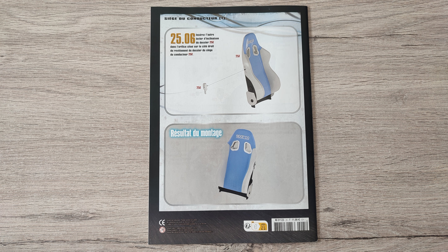 Fascicule numéro 25 n°25 seul sans pièce Nissan Skyline GT-R R34 Fast & Furious de Brian O'Conner 1/8 1/8e 1/8ème Altaya #D82