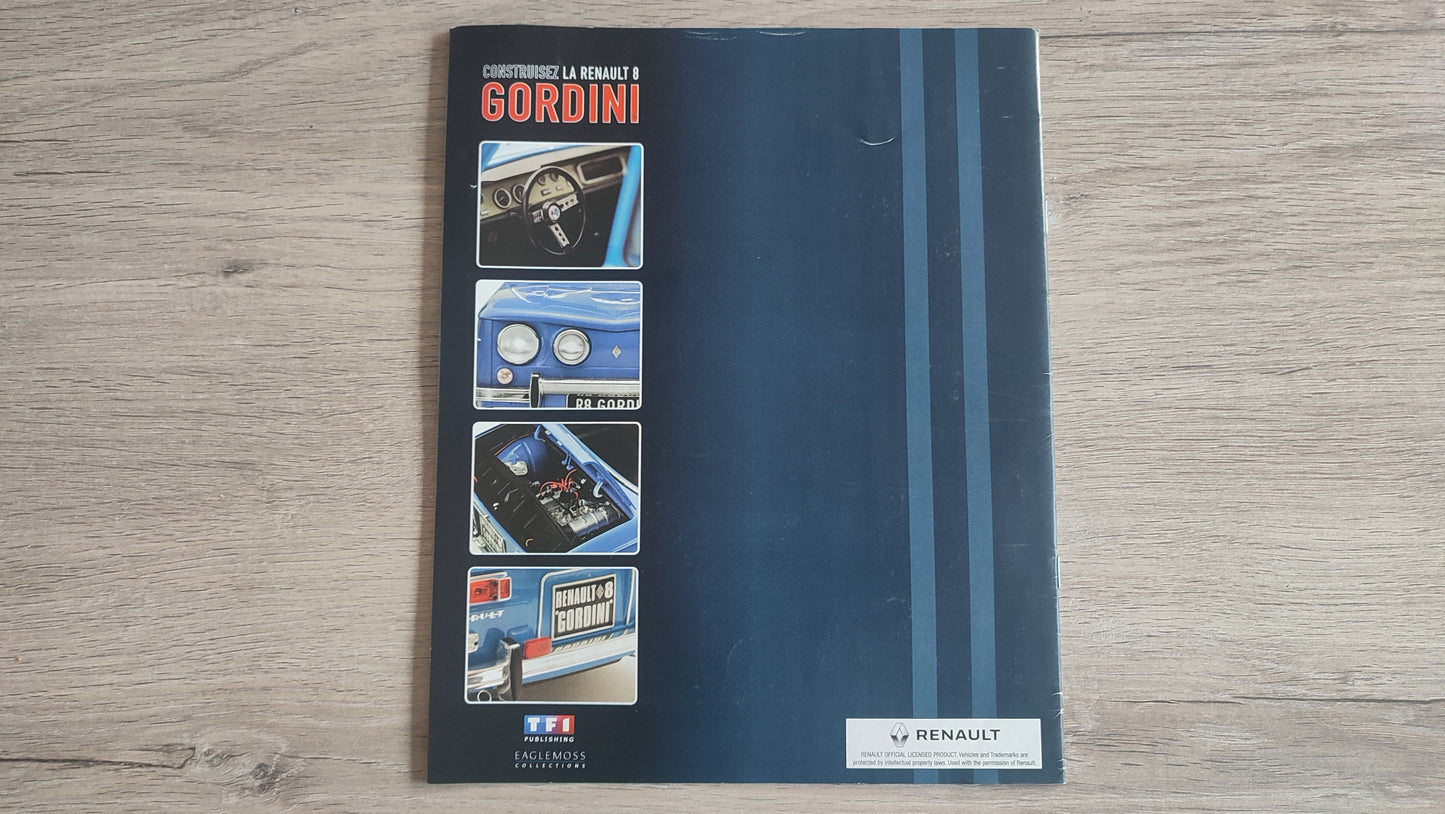 Fascicule numéro 2 n°2 seul sans pièce Renault R8 Gordini 1/8 1/8ème Eaglemoss collections #D08