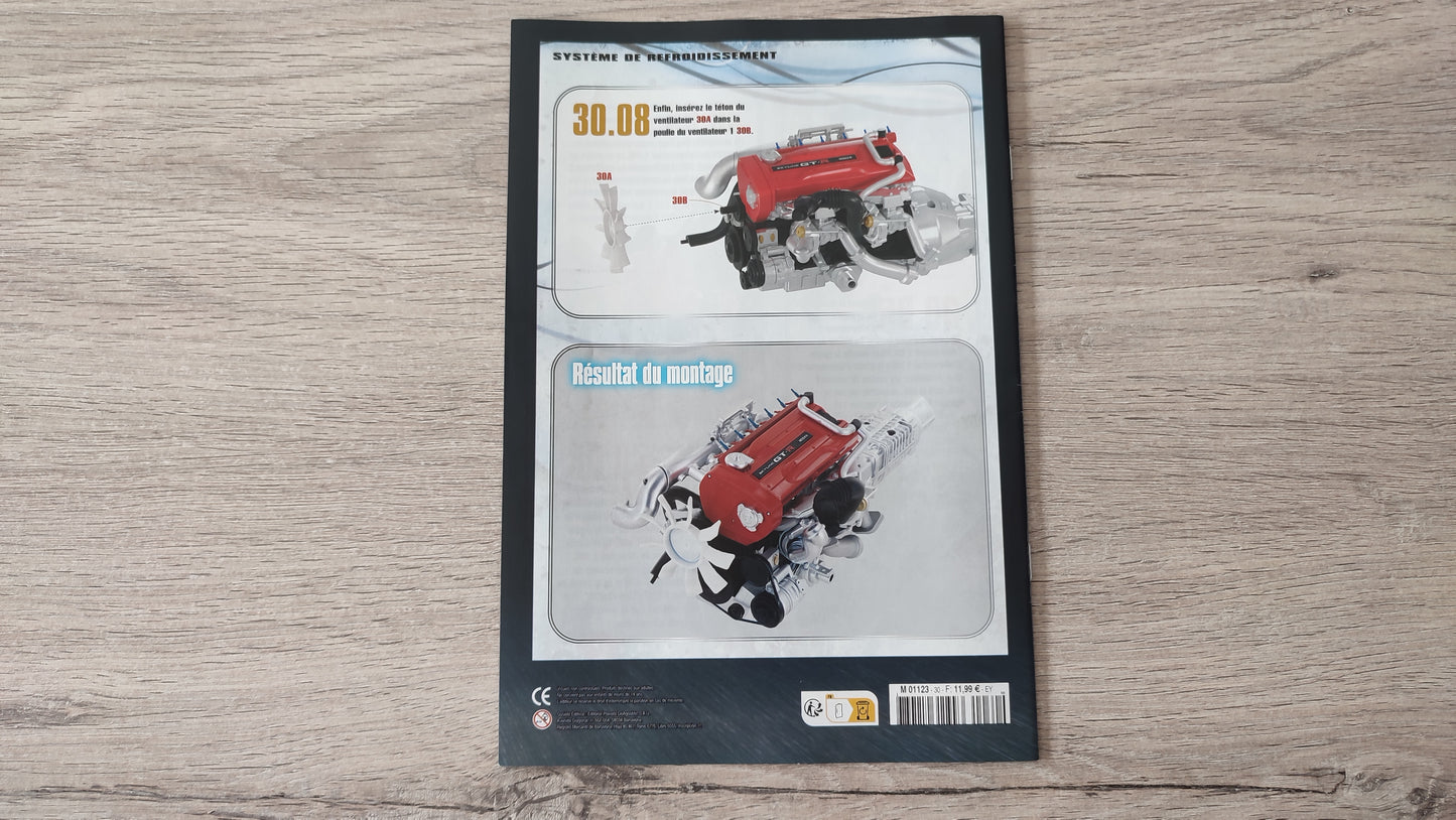 Fascicule numéro 30 n°30 seul sans pièce Nissan Skyline GT-R R34 Fast & Furious de Brian O'Conner 1/8 1/8e 1/8ème Altaya #D82