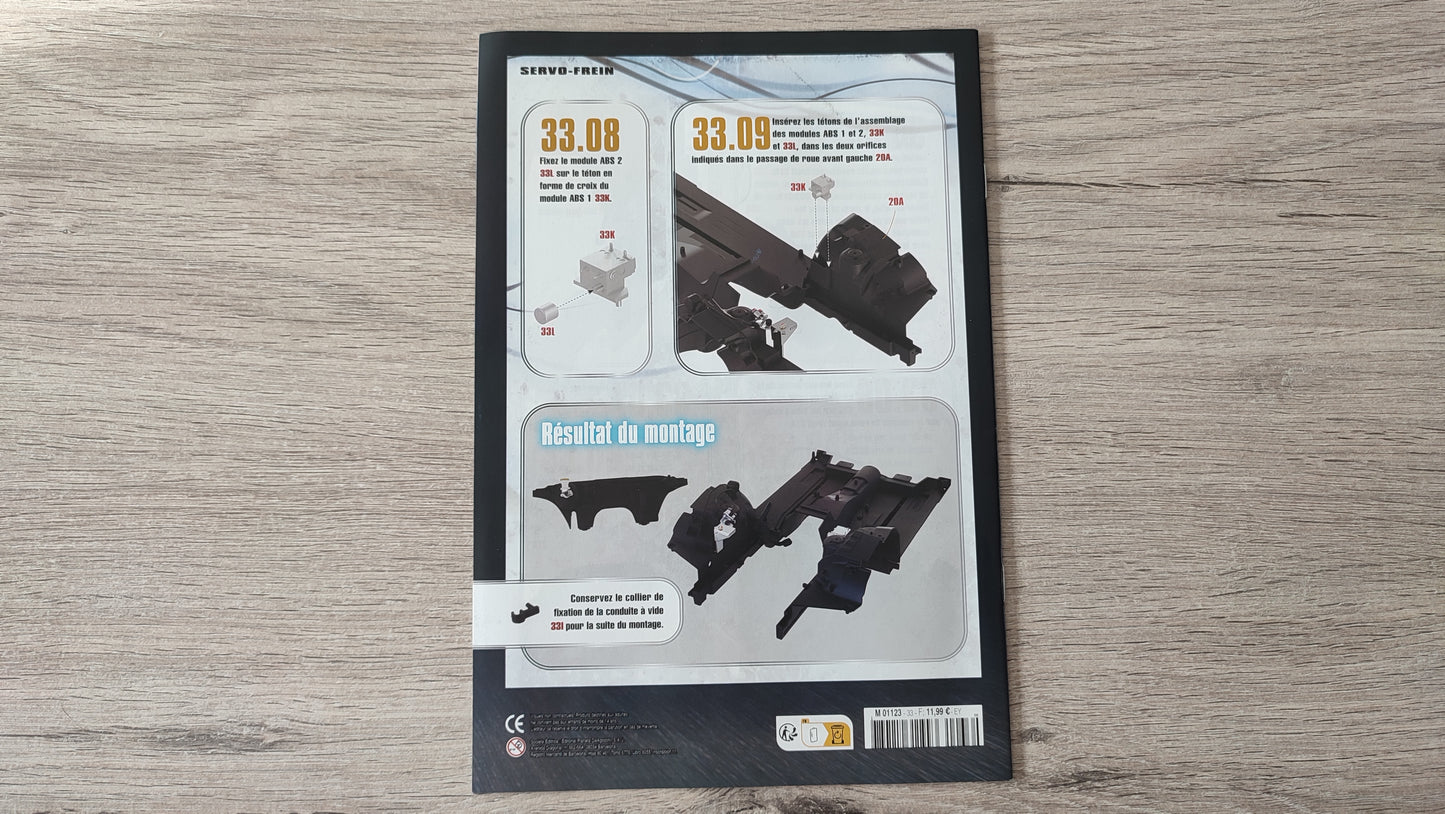 Fascicule numéro 33 n°33 seul sans pièce Nissan Skyline GT-R R34 Fast & Furious de Brian O'Conner 1/8 1/8e 1/8ème Altaya #D82