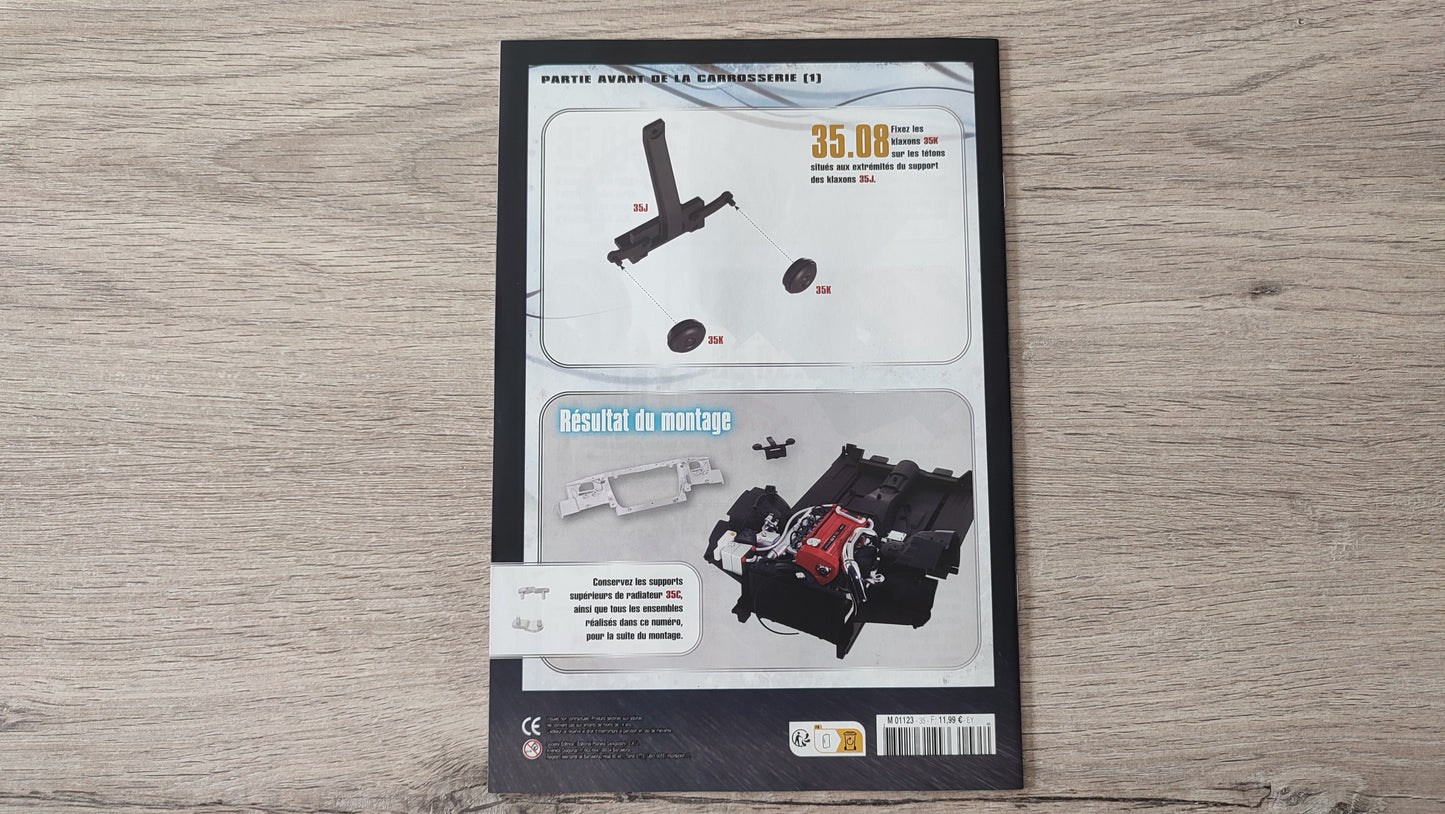 Fascicule numéro 35 n°35 seul sans pièce Nissan Skyline GT-R R34 Fast & Furious de Brian O'Conner 1/8 1/8e 1/8ème Altaya #D82