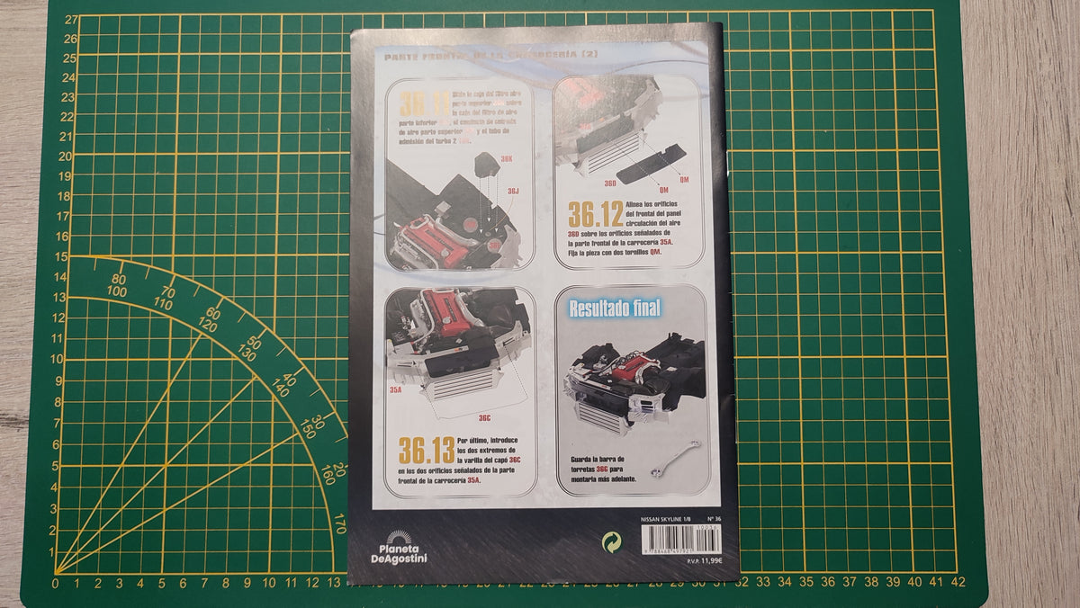 Fascicule numéro 36 n°36 seul sans pièce Nissan Skyline GT-R R34 Fast & Furious de Brian O'Conner 1/8 1/8e 1/8ème Altaya #E78