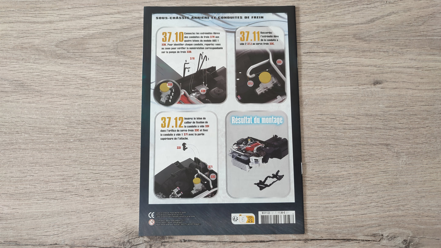 Fascicule numéro 37 n°37 seul sans pièce Nissan Skyline GT-R R34 Fast & Furious de Brian O'Conner 1/8 1/8e 1/8ème Altaya #D82