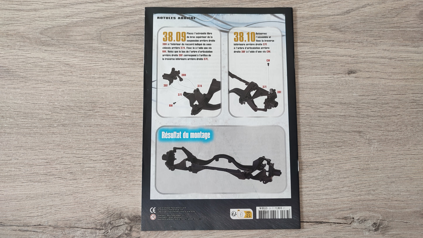 Fascicule numéro 38 n°38 seul sans pièce Nissan Skyline GT-R R34 Fast & Furious de Brian O'Conner 1/8 1/8e 1/8ème Altaya #D82