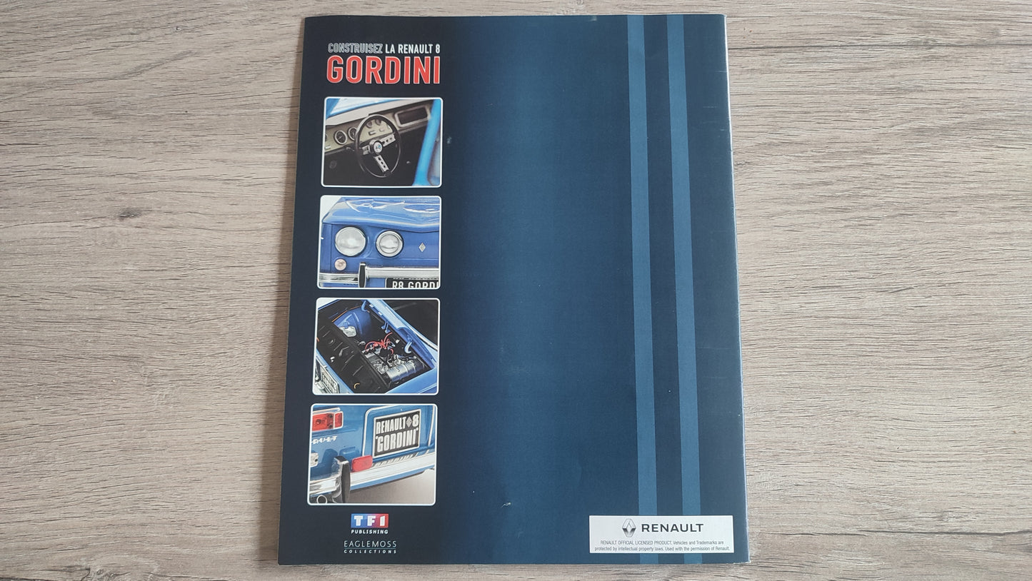 Fascicule numéro 3 n°3 seul sans pièce Renault R8 Gordini 1/8 1/8ème Eaglemoss collections #D08