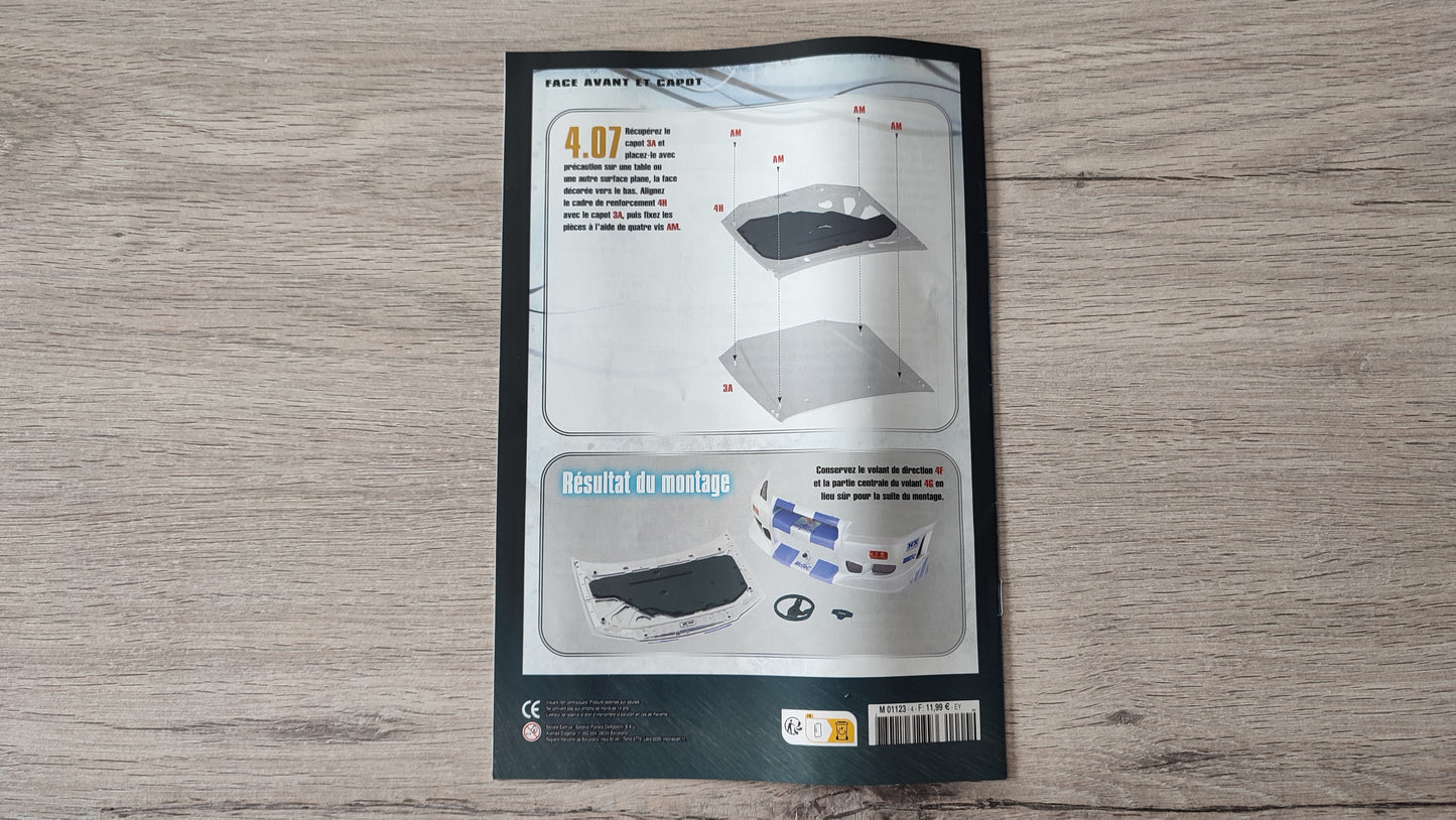 Fascicule numéro 4 n°4 seul sans pièce Nissan Skyline GT-R R34 Fast & Furious de Brian O'Conner 1/8 1/8e 1/8ème Altaya #D82