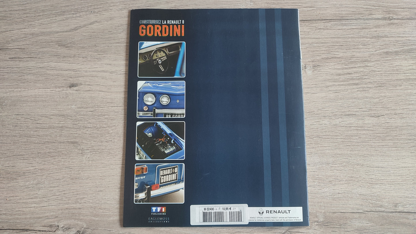 Fascicule numéro 4 n°4 seul sans pièce Renault R8 Gordini 1/8 1/8ème Eaglemoss collections #D08