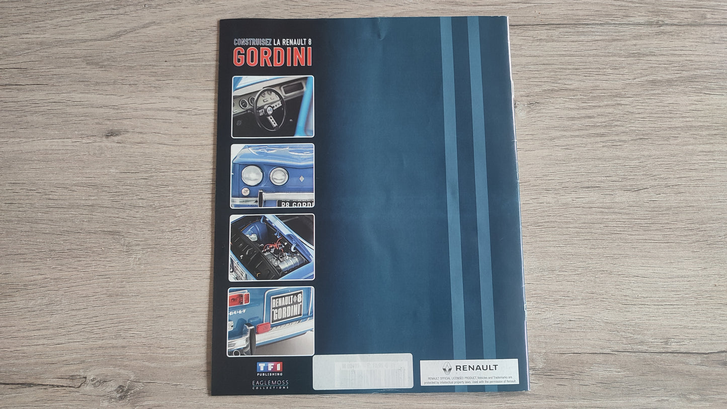 Fascicule numéro 5 n°5 seul sans pièce Renault R8 Gordini 1/8 1/8ème Eaglemoss collections #D08