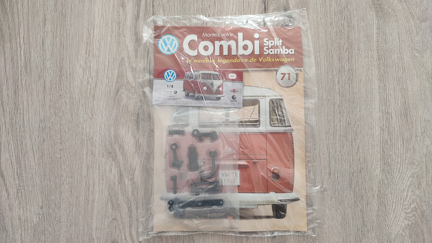 Fascicule numéro 71 n°71 Le combi Volkswagen Split Samba 1/8 1/8ème Altaya #C72