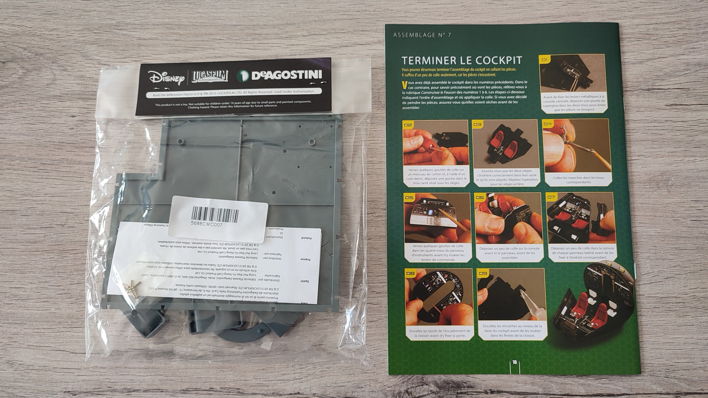 Fascicule numéro 7 n°7 Star Wars Faucon Millenium Altaya #D05