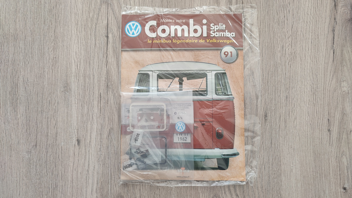 Fascicule numéro 91 n°91 Le combi Volkswagen Split Samba 1/8 1/8ème Altaya #C72